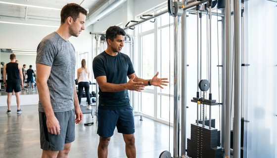 Coaching avec haltères